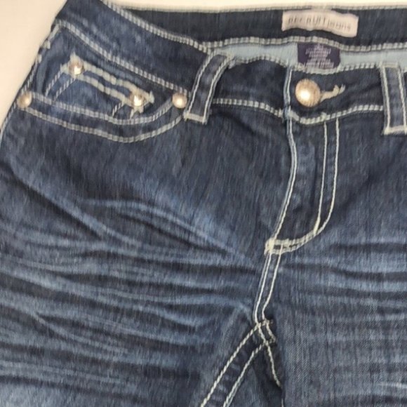 LIKE NEW RECRUIT JEANS DENIM CAPRIS 8/29x22 🦋 - Picture 3 of 11